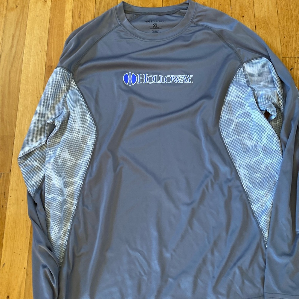 Holloway. Long sleeve grey t shirt.